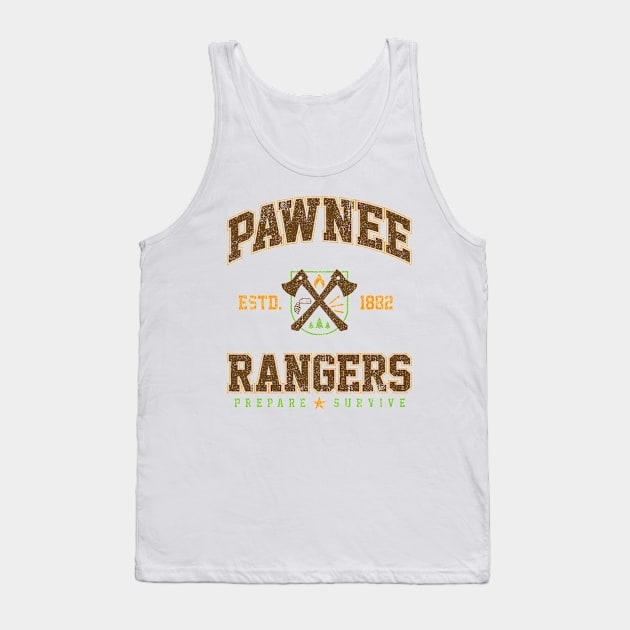 Pawnee Rangers (Variant) Tank Top by huckblade